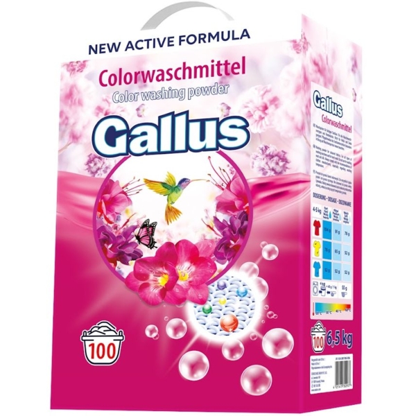 Пральний порошок Gallus Color Кольоровий, 6.5 кг - Pampik