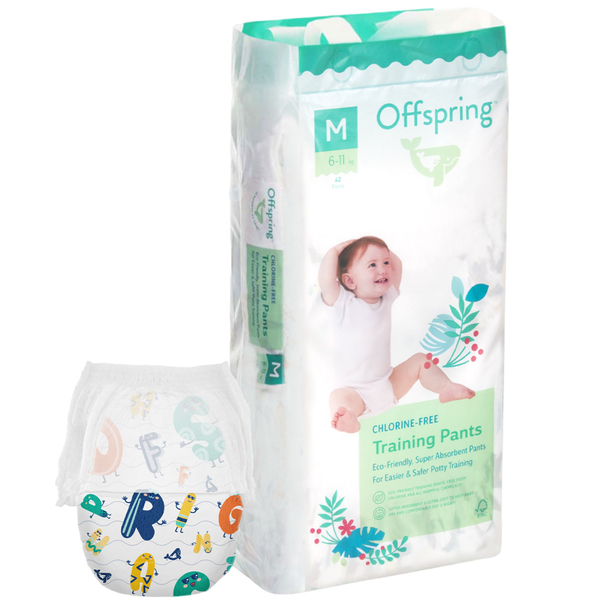 Підгузки-трусики Offspring ABC Dance розмір M (6-11 кг) 42 шт. (DP-OI-FAP-M42P-ABC) - Pampik