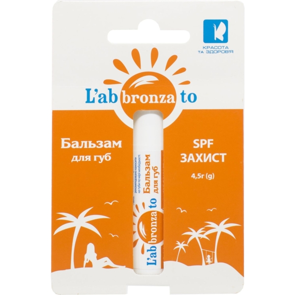 Бальзам для губ L'abbronzato SPF-захист, 4.5 г - Pampik
