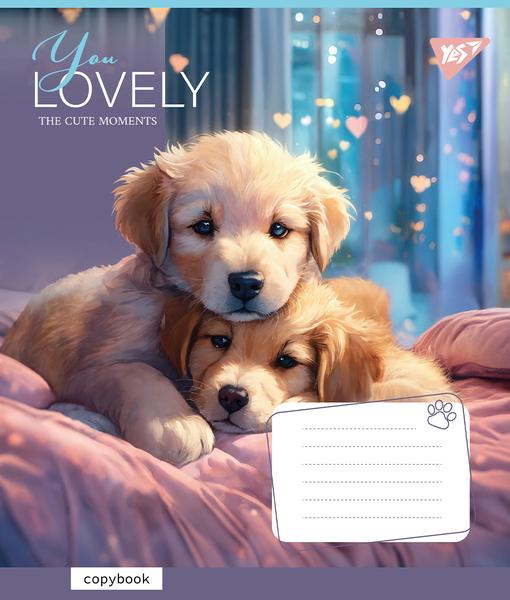 Набір зошитів Yes You Lovely А5, в лінійку, 12 аркушів, 25 шт. (766954) - Pampik - 5