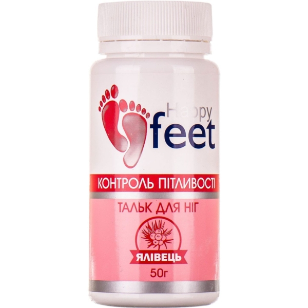 Тальк для ног Happy Feet Контроль потливости с можжевельником 50 г - Pampik