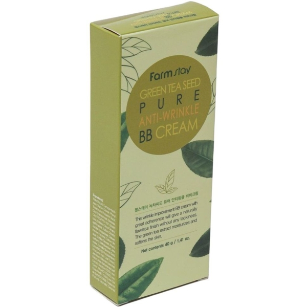BB-крем для обличчя FarmStay Green Tea Seed Pure Anti-Wrinkle BB Cream 40 г - Pampik - 6