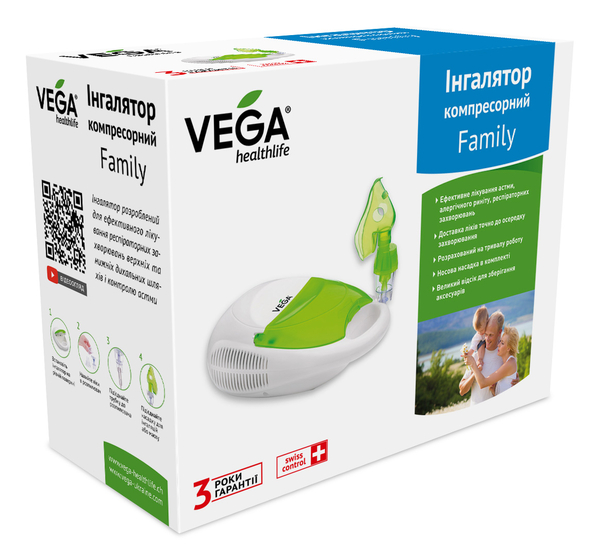 Компрессорный ингалятор Vega Family CN-01 W - Pampik - 7