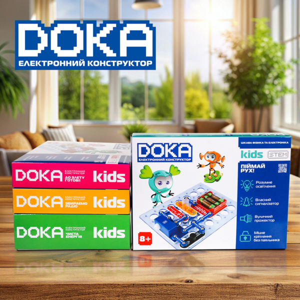 Конструктор електронний Doka Піймай рух, 16 деталей - Pampik - 6