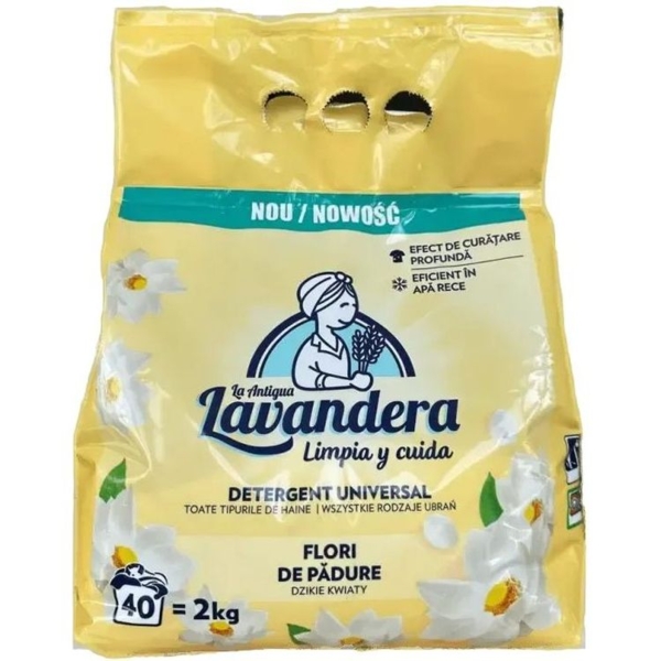 Порошок для стирки Lavandera Universal Белые цветы, 2 кг - Pampik