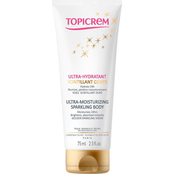 Крем для тела Topicrem Ultra Hydratant с эффектом мерцания 75 мл - Pampik