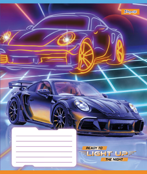 Набір зошитів 1 Вересня Lights up А5, в клітинку, 60 аркушів, 10 шт. (767135) - Pampik - 3