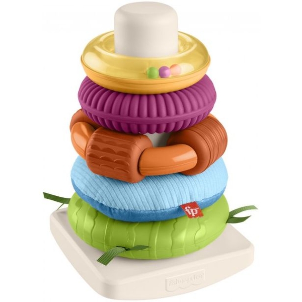 Пірамідка Fisher-Price Розвиток сенсорики (HXK47) - Pampik - 2