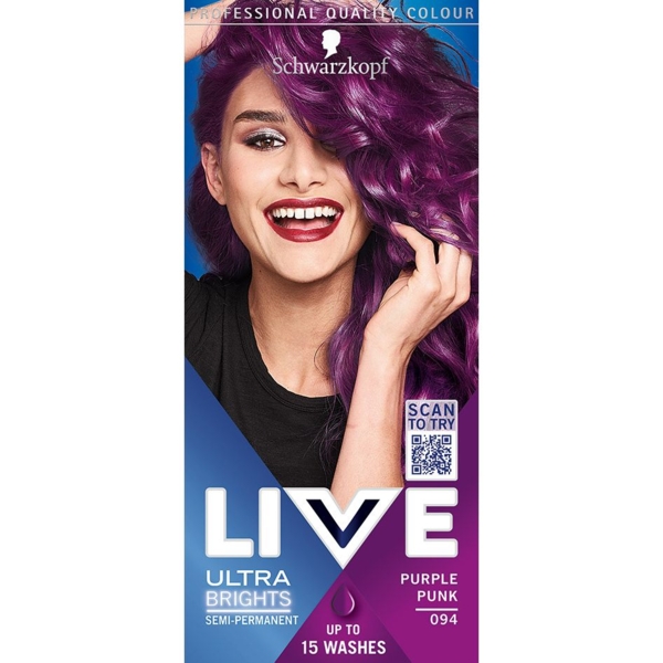 Фарба для волосся Schwarzkopf Live Ultra Brights 094 Purple Punk - Pampik - 2