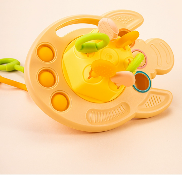 Игрушка-прорезыватель Beiens, желтый (HY10285) - Pampik - 4