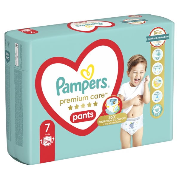Підгузки-трусики Pampers Premium Care Pants 7 (17+кг). 36 шт. - Pampik - 3