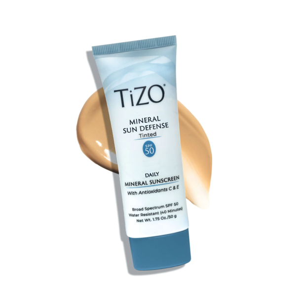 Крем мінеральний сонцезахисний з відтінком TiZO Mineral Sun Defense Tinted SPF 50, 50 г - Pampik