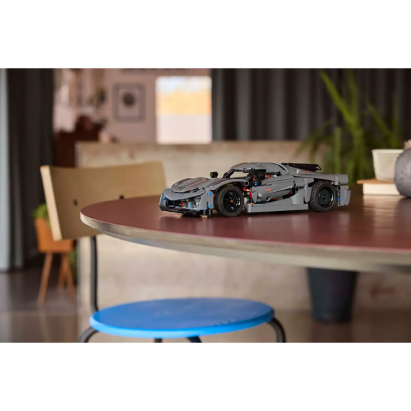 Конструктор LEGO Technic Koenigsegg Jesko Absolut сірий гіперкар, 801 деталь (42173) - Pampik - 11