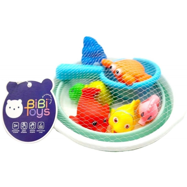 Набір іграшок для купання Bibi Toys Морські тварини 8 шт. (760974BT) - Pampik - 3