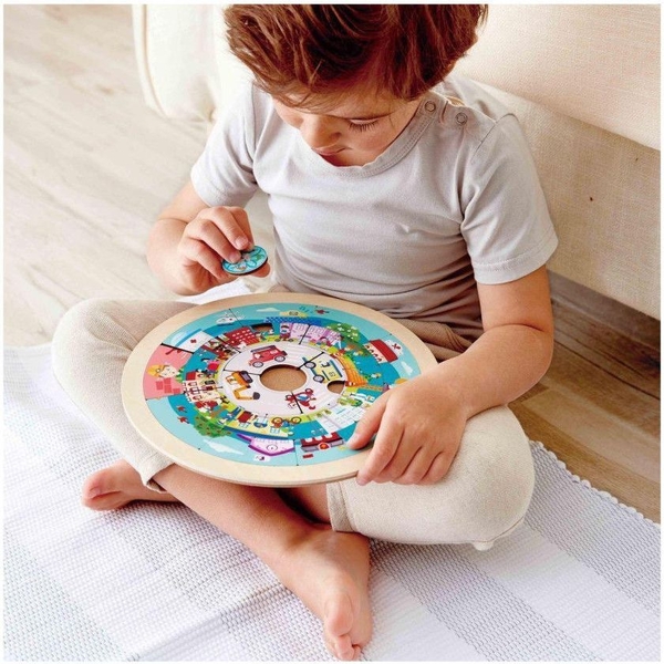 Дерев'яний пазл Hape Місто професій (E1624) - Pampik - 5