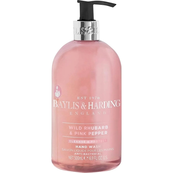 Жидкое мыло для рук Baylis & Harding Wild Rhubarb And Pink Pepper Anti-Bacterial Hand Wash 500 мл - Pampik