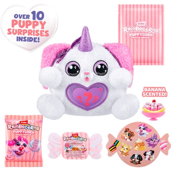 Мягкая игрушка-сюрприз Rainbocorns-B Puppycorn Scent Surprise (9298B) - Pampik