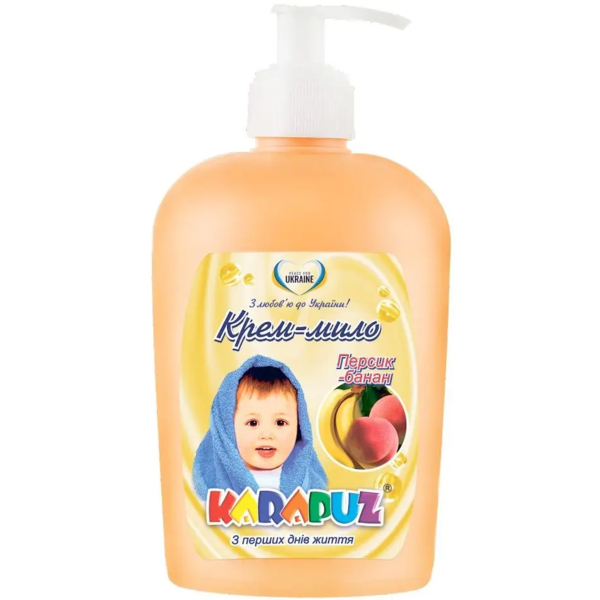 Крем-мило Карапуз Персик та Банан, 400 мл - Pampik