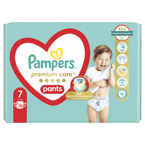 Підгузки-трусики Pampers Premium Care Pants 7 (17+кг). 36 шт. - Pampik - 2