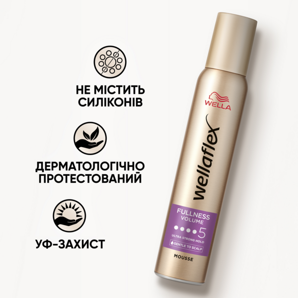 Мус для волосся Wellaflex Fullness Volume 5 Екстра об'єм 200 мл - Pampik - 7