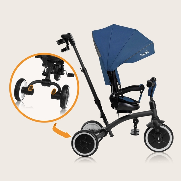 Велосипед Lionelo Tris Plus Blue Denim, синий - Pampik - 12