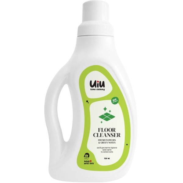 Средство для мытья пола UIU Свежие Цветы & Зеленые Ноты 0.75 л - Pampik