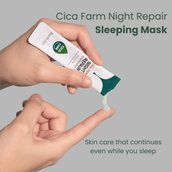 Набор масок для лица FarmStay Cica Farm Night Repair Sleeping Mask, 20 шт. - Pampik - 6