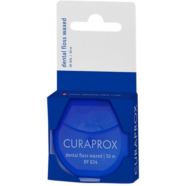 Зубна нитка Curaprox вощена з ароматом м'яти, 50 м - Pampik - 3