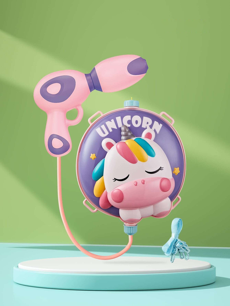 Водяний пістолет з рюкзаком Beiens Єдиноріг (714D) - Pampik - 2