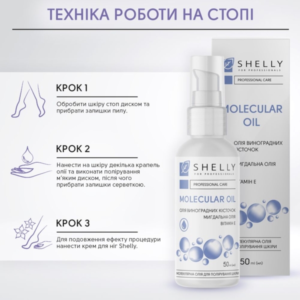 Масло для полировки кожи Shelly молекулярное 50 мл - Pampik - 6