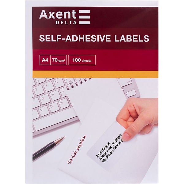 Етикетки з клейким шаром Axent D4469-A 38.1 x 21.2 мм - Pampik