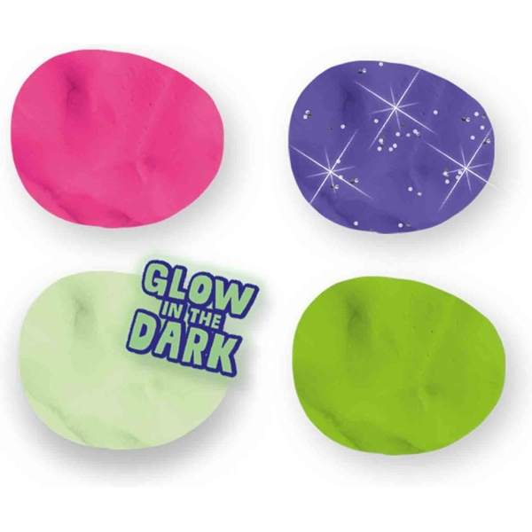 Незасыхающая масса для лепки Ses Creative Feel good doug Сияние 4 цвета (00516S) - Pampik - 3