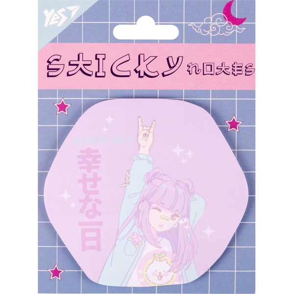 Бумага для заметок Yes Anime girl фигурная 40 листов (170425) - Pampik