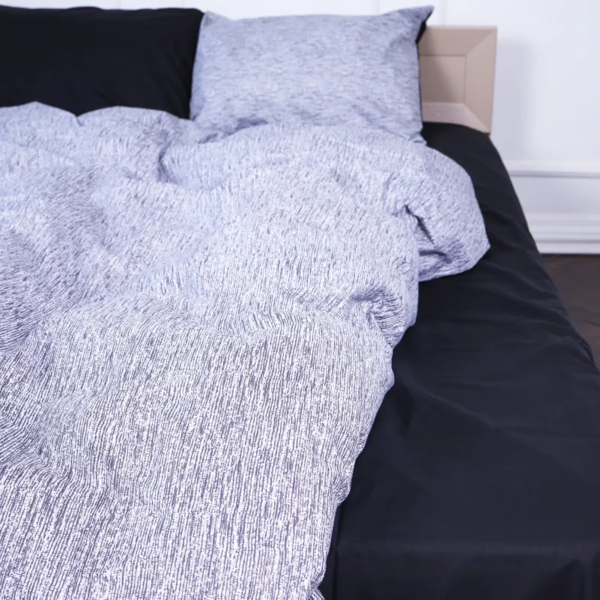 Простыня MirSon Бязь 17-4762 Novara 110х160 см черная (2200008941550) - Pampik