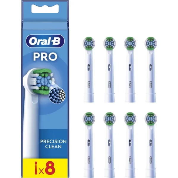 Насадки для електричної зубної щітки Oral-B Pro Precision Clean, 8 шт. - Pampik