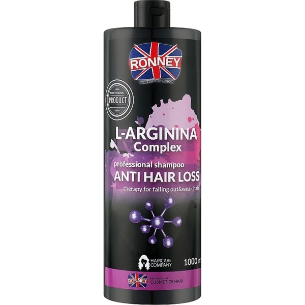 Шампунь для ослабленных волос Ronney Professional L-Arginina Complex Anti Hair Loss 1 л - Pampik