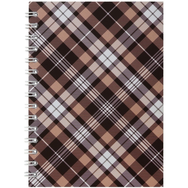 Тетрадь Buromax Shotlandka на пружине А6, 48 листов коричневая (BM.2592-18) - Pampik