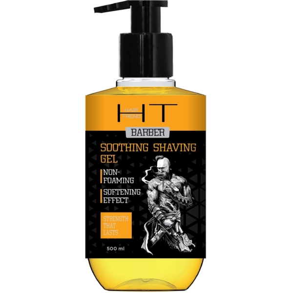 Гель для бритья Hair Trend Barber Успокаивающий с маслами 500 мл - Pampik
