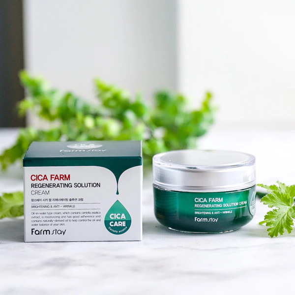 Крем для лица FarmStay Cica Farm Regenerating Solution Cream 50 мл - Pampik - 5
