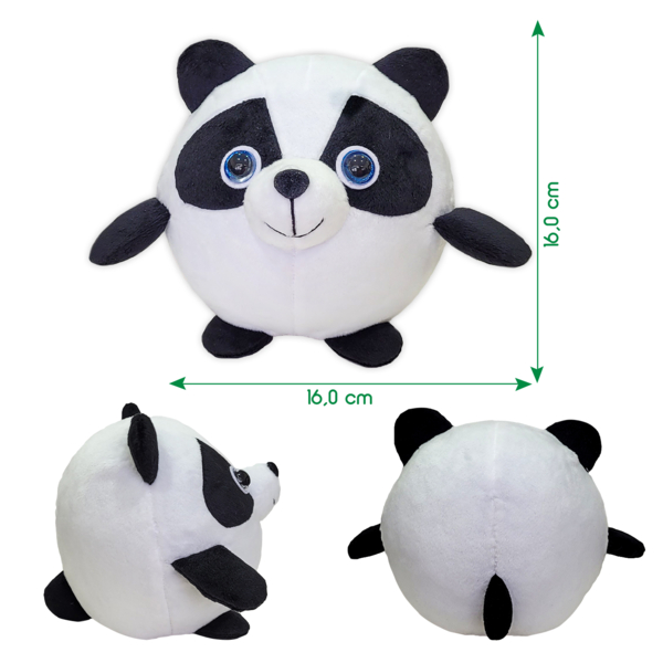 Іграшка м'яконабивна Macik Круглик Панда, 18 см (МС 080501-13) - Pampik - 2