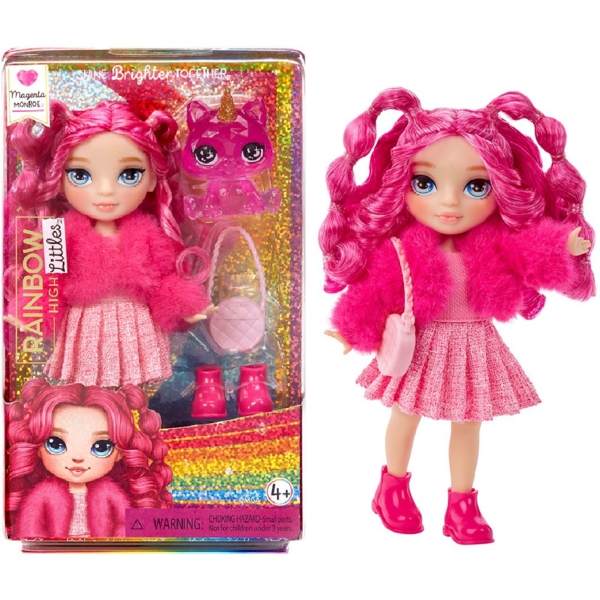Лялька Rainbow High Littles Magenta Monroe, з аксесуарами (531180) - Pampik
