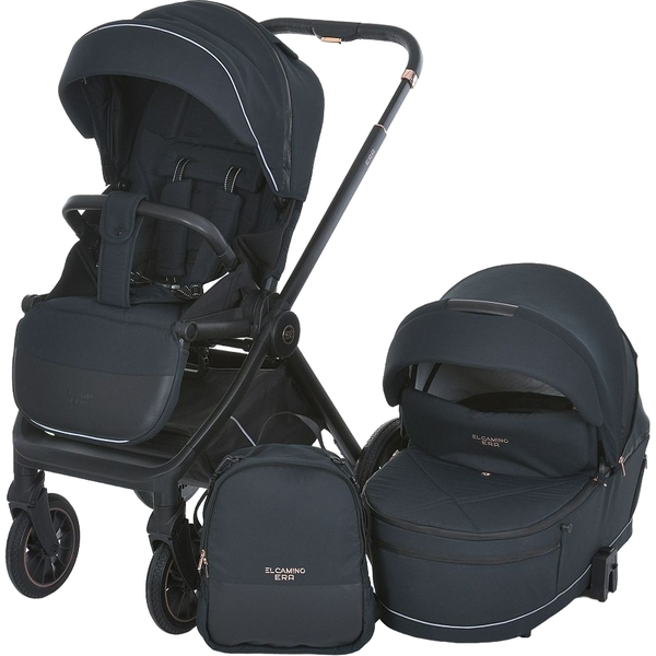 Коляска универсальная 2 в 1 El Camino ERA ME 1100 Black Night (26303) - Pampik