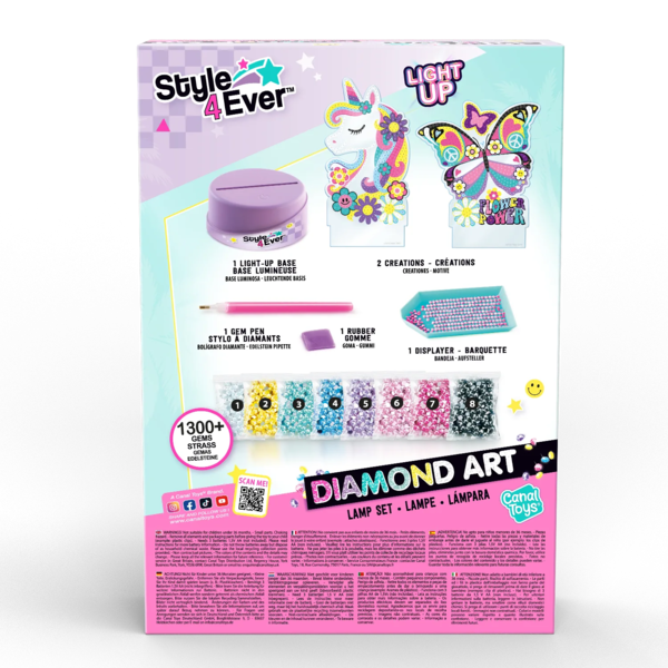Набор для творчества Canal Toys Style 4 Ever Diamond Art Деко с подсветкой (OFG299) - Pampik - 3