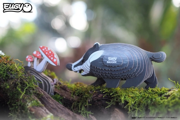 Сборная 3Д модель Eugy Зоопарк Барсук (XEG-094) - Pampik - 11