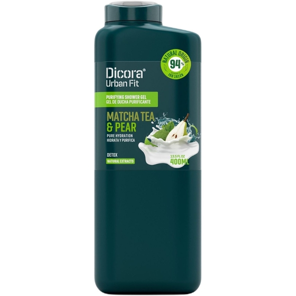 Гель для душу Dicora Urban Fit Детокс Чай Матча та груша, 400 мл - Pampik