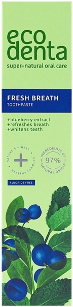 Зубна паста Ecodenta Green Line Fresh Breath Свіже дихання з чорницею, 100 мл - Pampik - 3