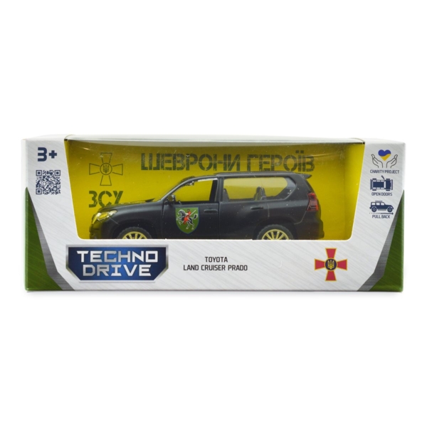 Автомодель TechnoDrive Шевроны Героев Toyota Land Cruiser Prado 110 ОМБр (250359M) - Pampik - 12