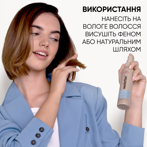 Спрей Wellaflex 2 Days Volume 4 для укладки феном 150 мл - Pampik - 6