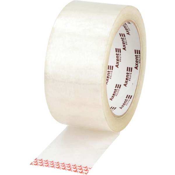 Лента клейкая упаковочная Axent Delta 48 мм х 91.4 м 40 мкм прозрачная (D3032-01) - Pampik