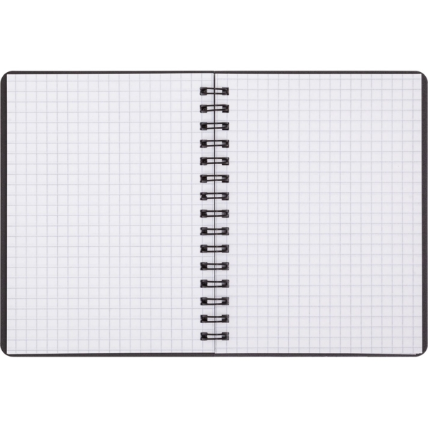 Книга записная Buromax Office в клеточку, А6, спираль, темно-коричневая, 96 листов (BM.24651150-19) - Pampik - 3